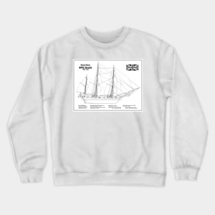 Charles Darwin HMS Beagle Tall Ship - BDL Crewneck Sweatshirt